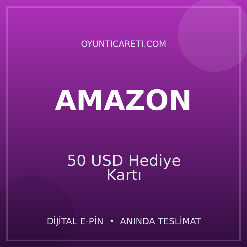 Amazon 50 USD Hediye Kartı