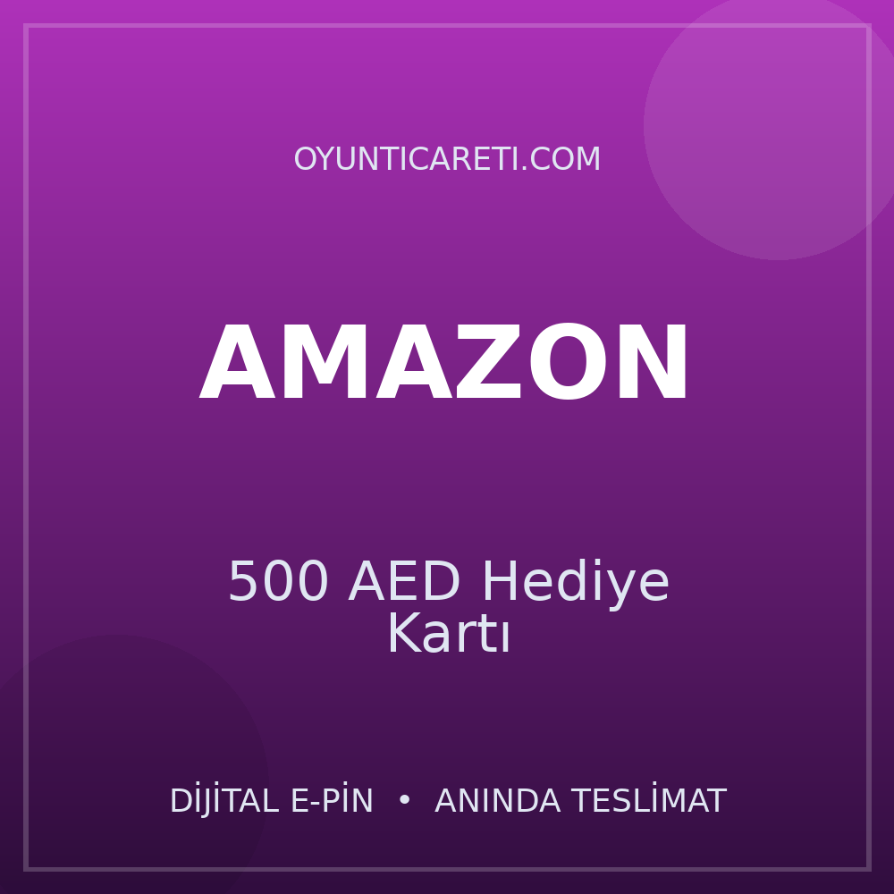 Amazon 500 AED Hediye Kartı