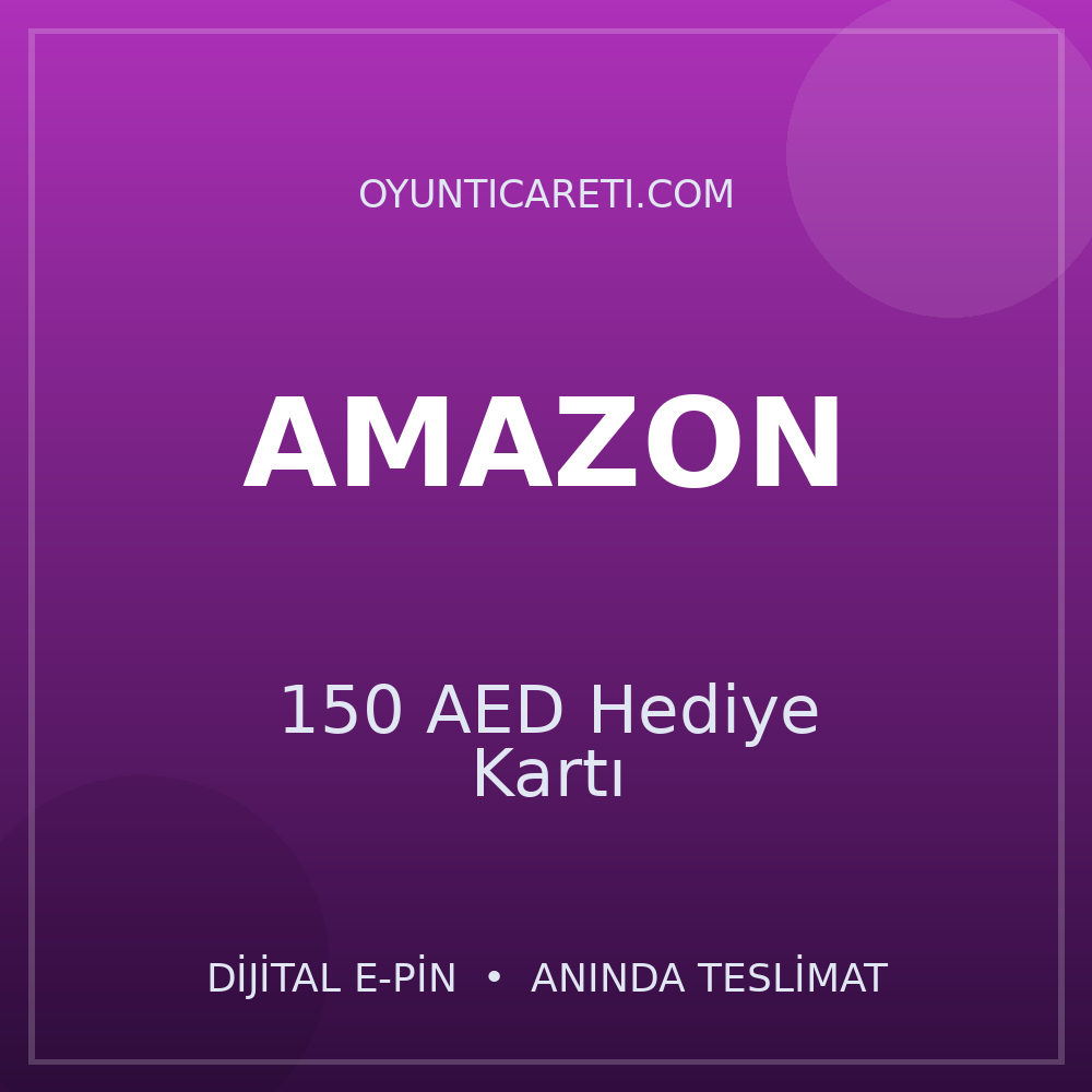 Amazon 150 AED Hediye Kartı