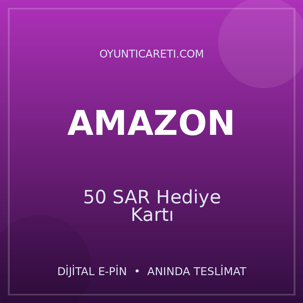 Amazon 50 SAR Hediye Kartı