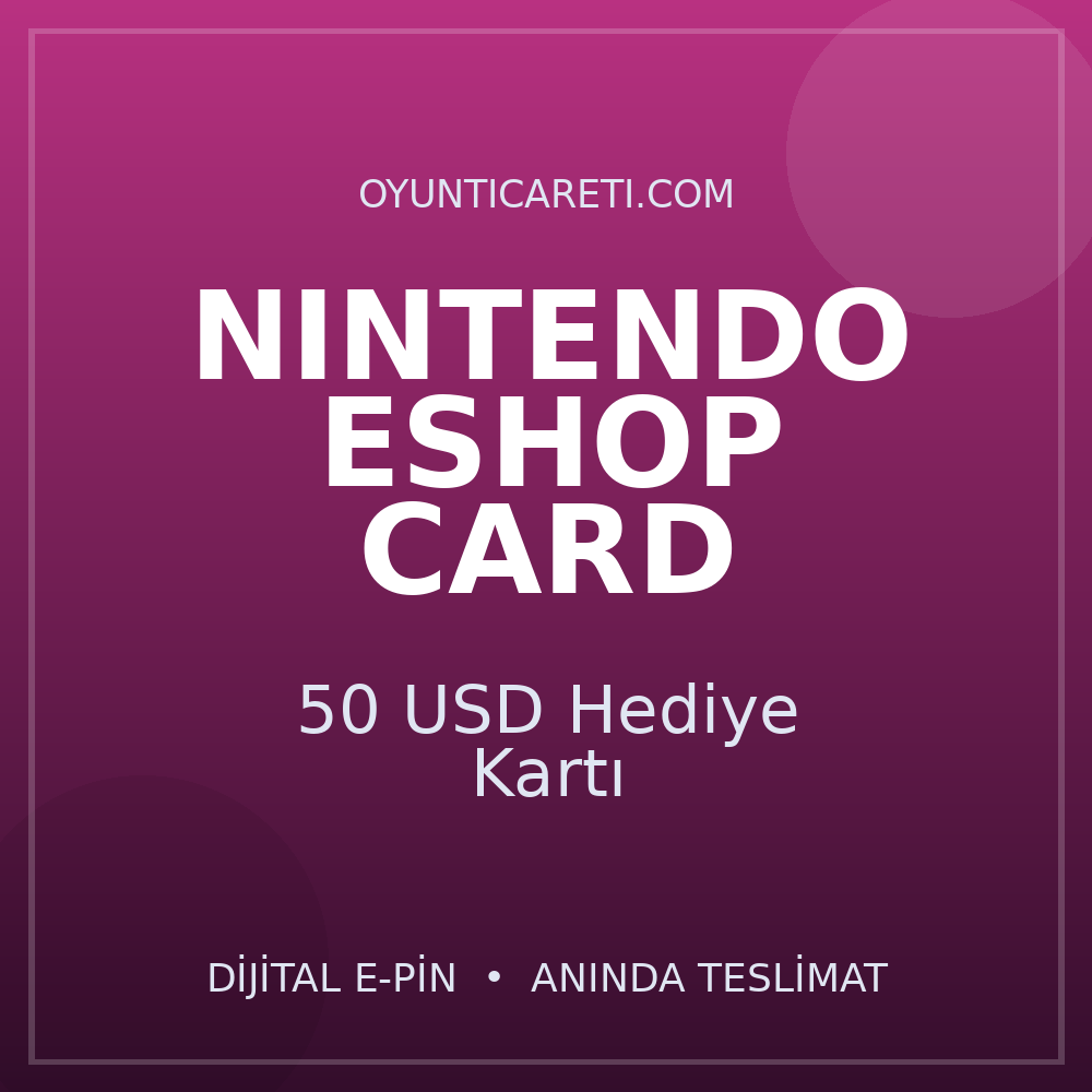Nintendo 50 USD Hediye Kartı