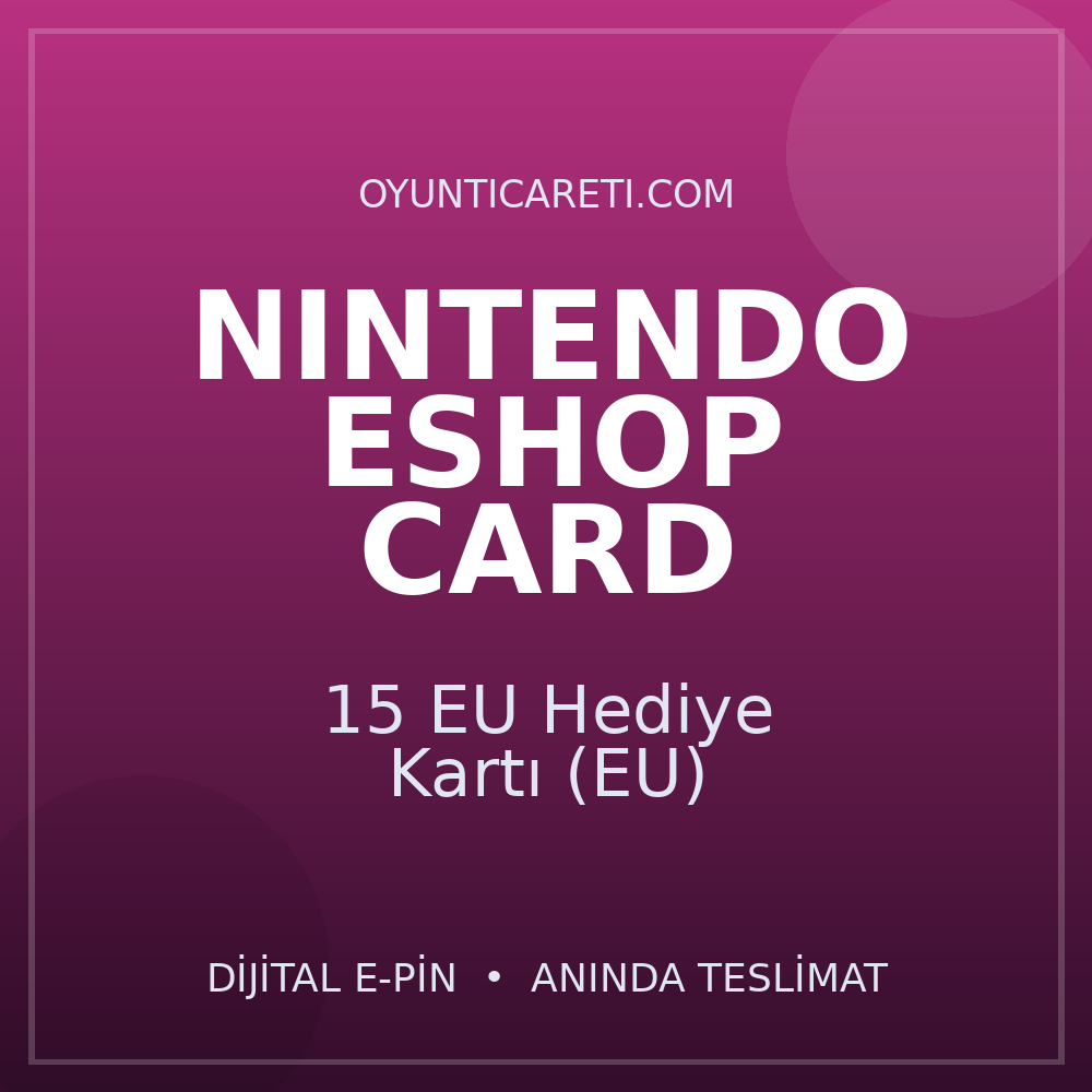 Nintendo 15 EU Hediye Kartı (EU)