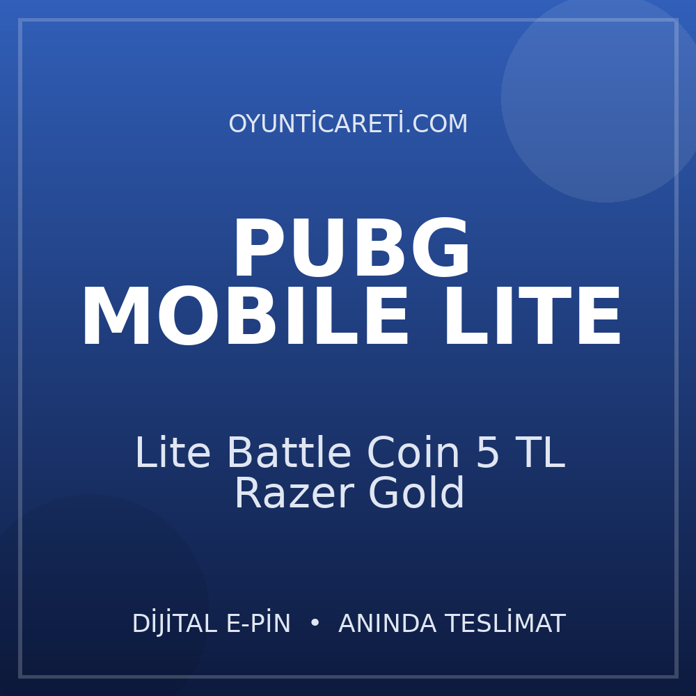 Pubg Lite Battle Coin 5 TL Razer Gold