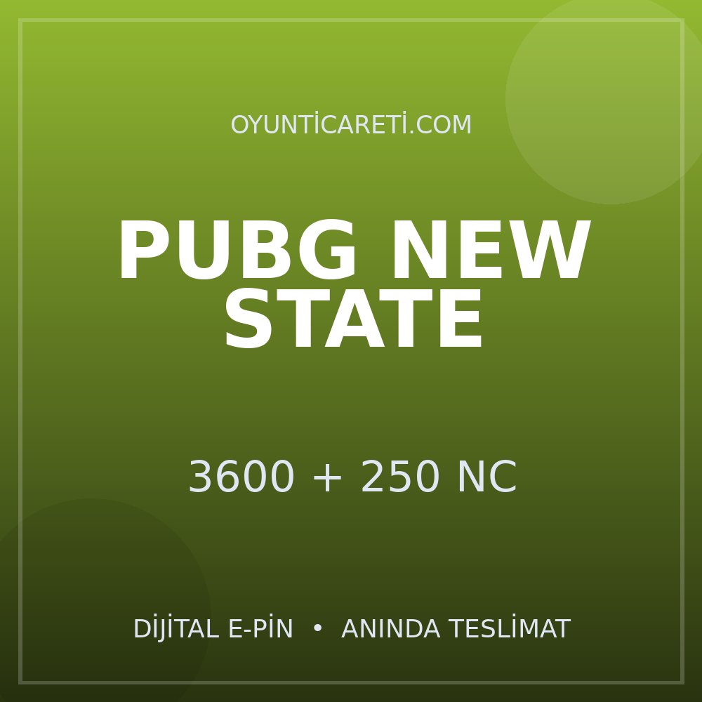 Pubg New State 3600 + 250 NC