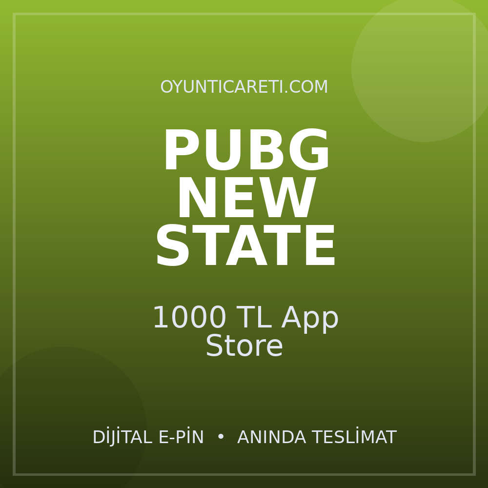 Pubg New State 1000 TL App Store