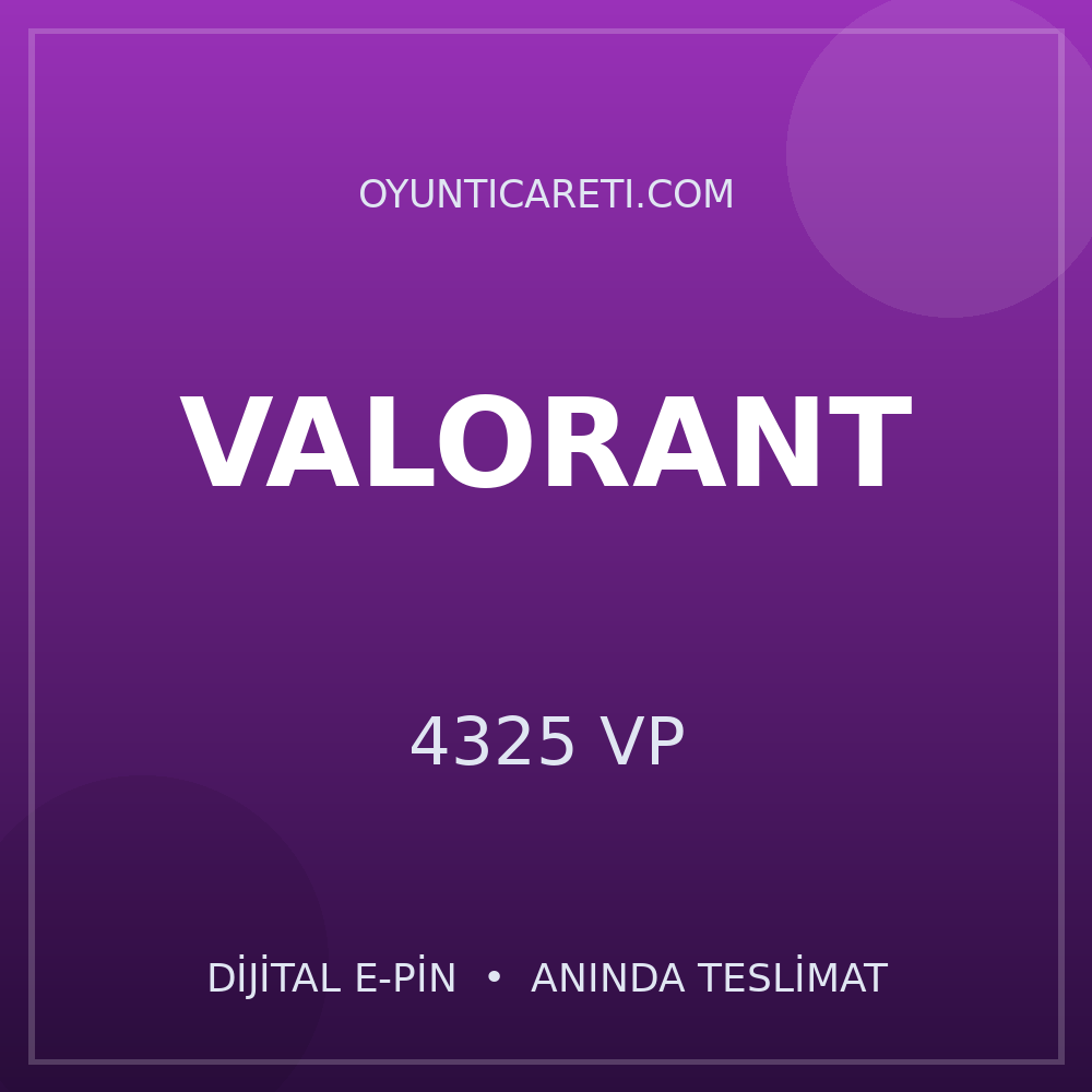 Valorant 4325 VP
