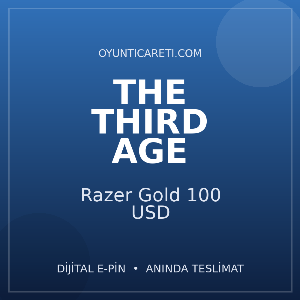 The Third Age Razer Gold 100 USD