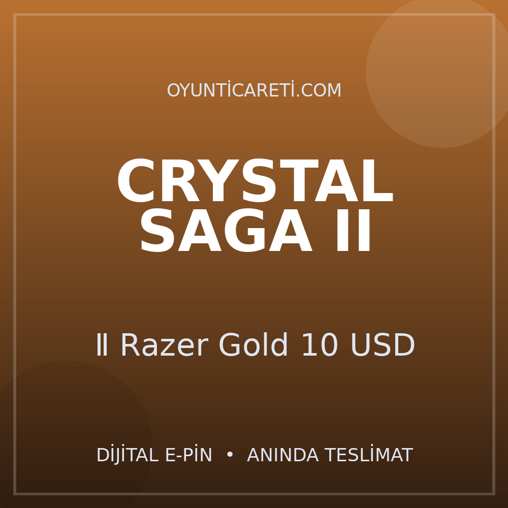 Crystal Saga Ⅱ Razer Gold 10 USD