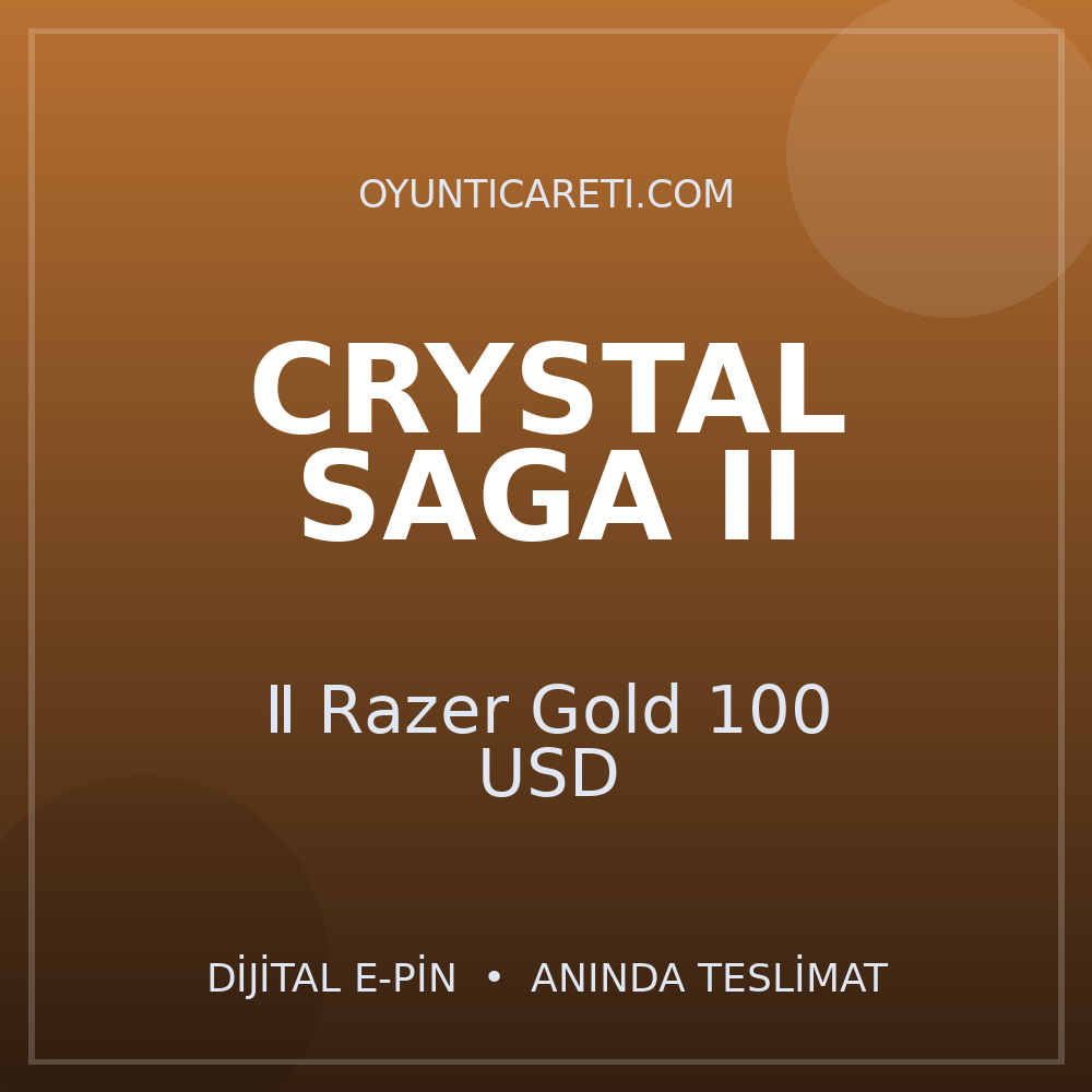 Crystal Saga Ⅱ Razer Gold 100 USD
