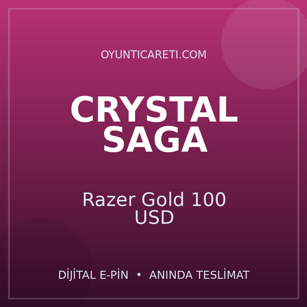 Crystal Saga Razer Gold 100 USD