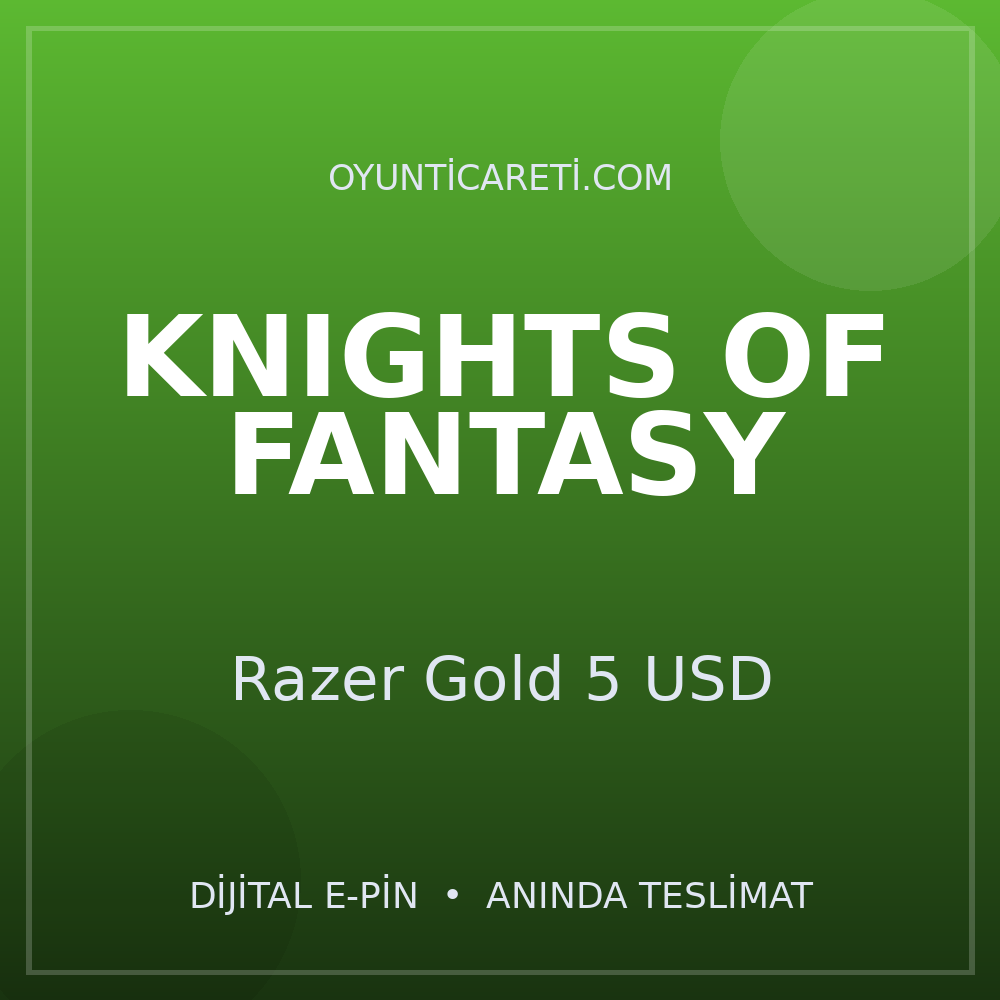 Knights Of Fantasy Razer Gold 5 USD