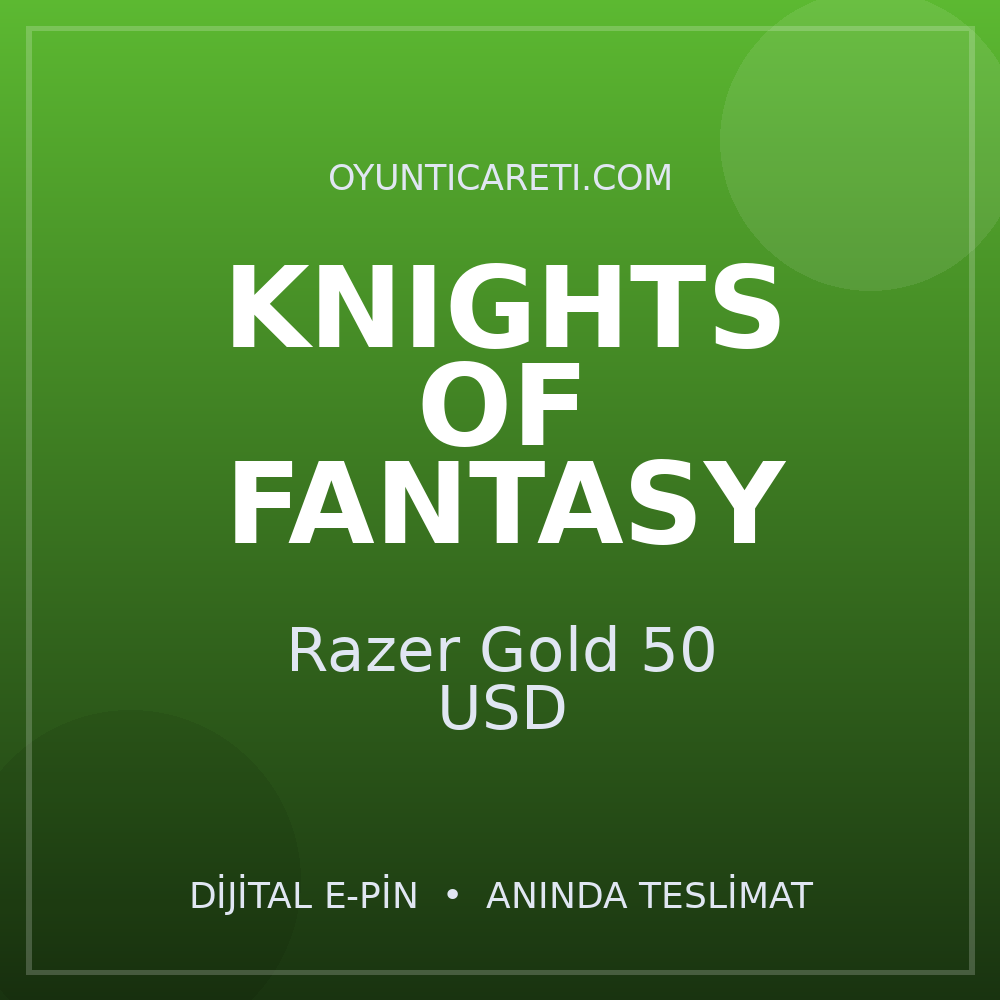 Knights Of Fantasy Razer Gold 50 USD