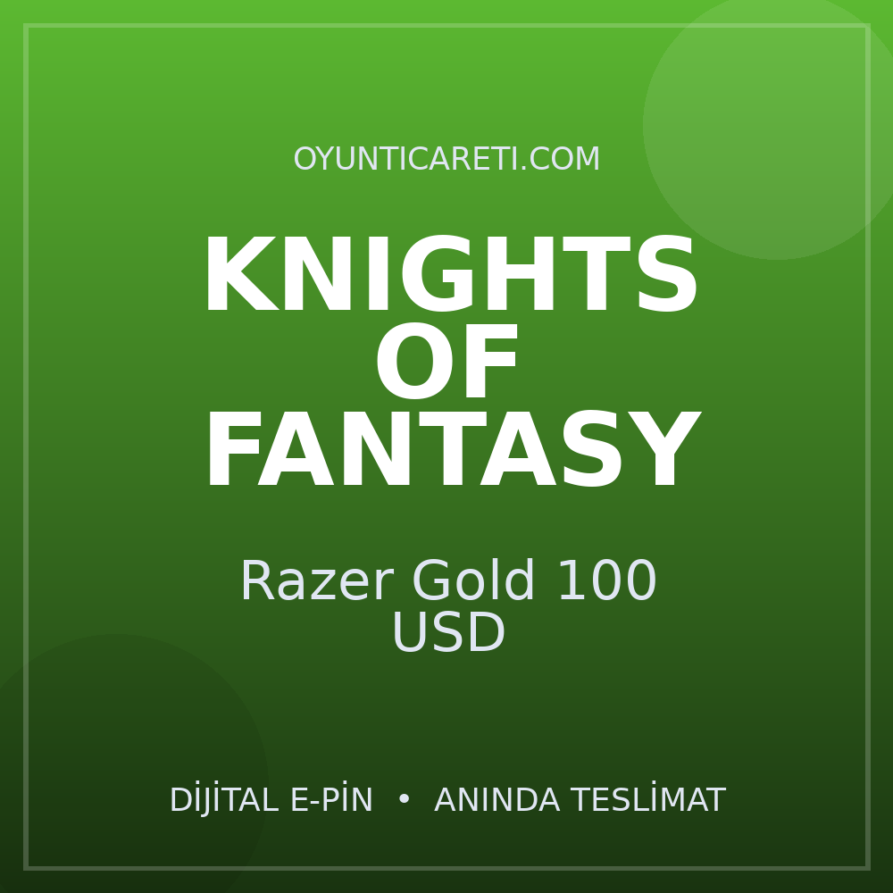 Knights Of Fantasy Razer Gold 100 USD
