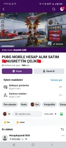 1milyon üyeli alım satım grubu