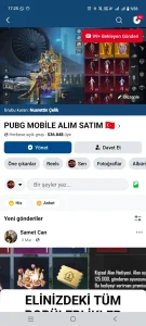 536bin üyeli facebook grubu pubg mobile konulu