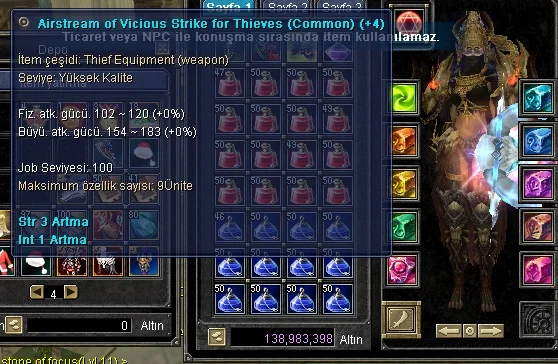 TR SRO KARYA 110 Level Wiz-Cleric Female — görsel 3