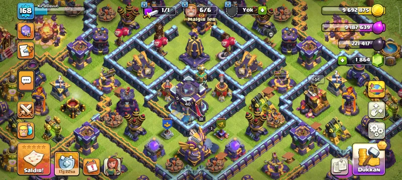Clash of clans herşeyi full hesap