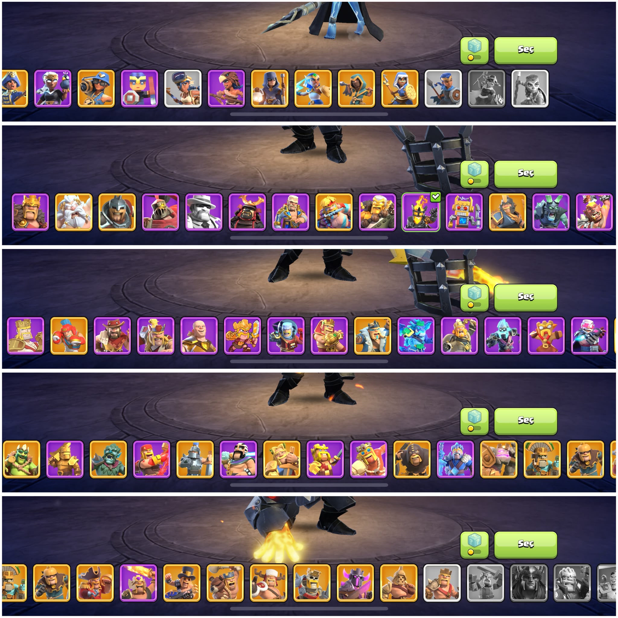 TH18⚡️COC | • 185 KOSTÜM 47 ARKAPLAN | FULL DOLU — image 3