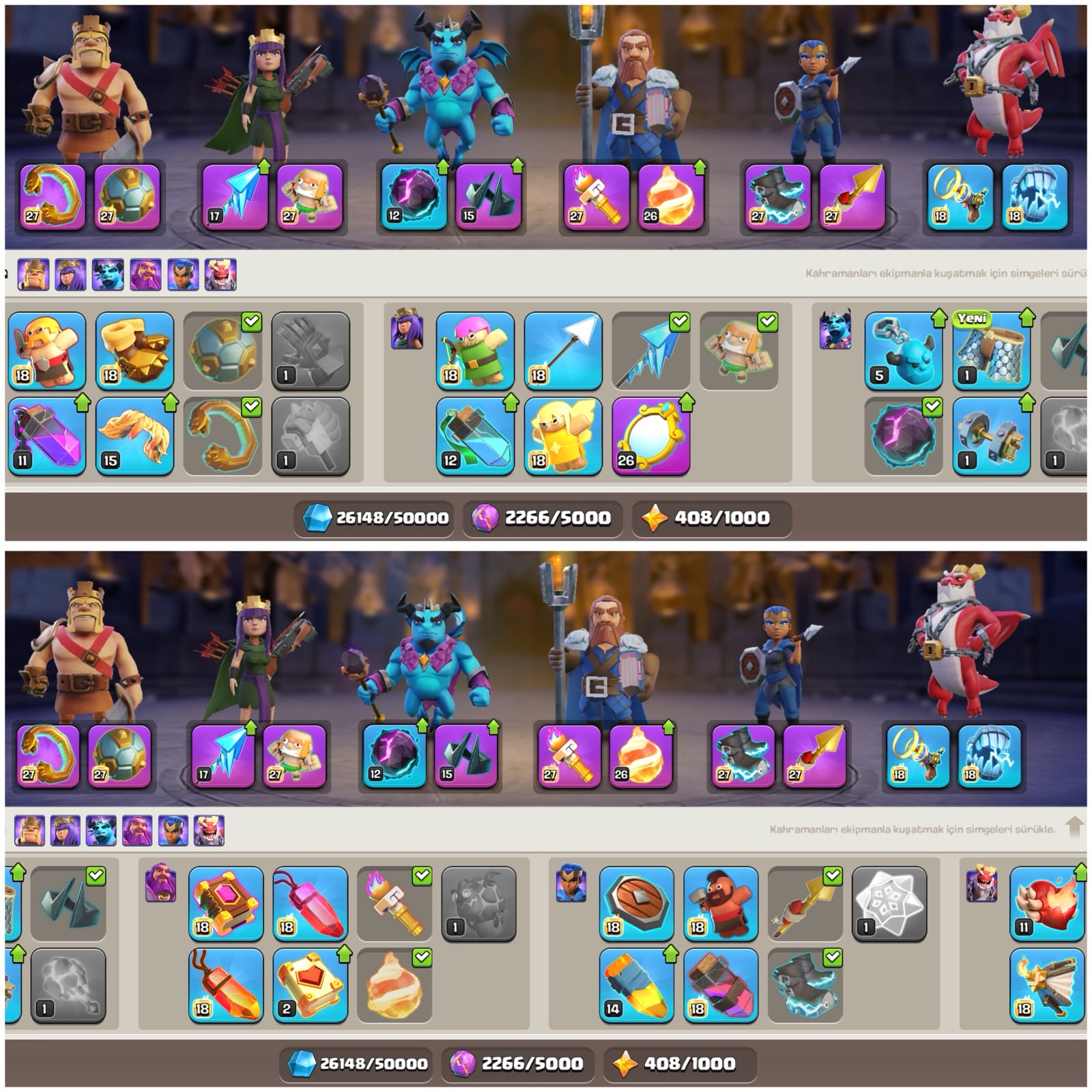 TH18⚡️COC | • FULL EKİPMAN + 1000 MADALYA !! — image 3