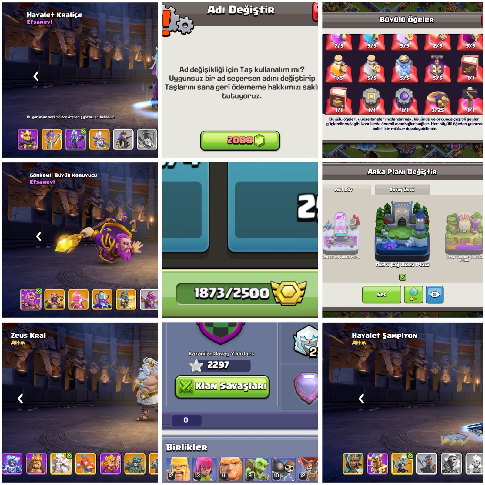 TH18⚡️COC | 1873 LİG MADALYASI + DUVAR HARİÇ MAX — image 2
