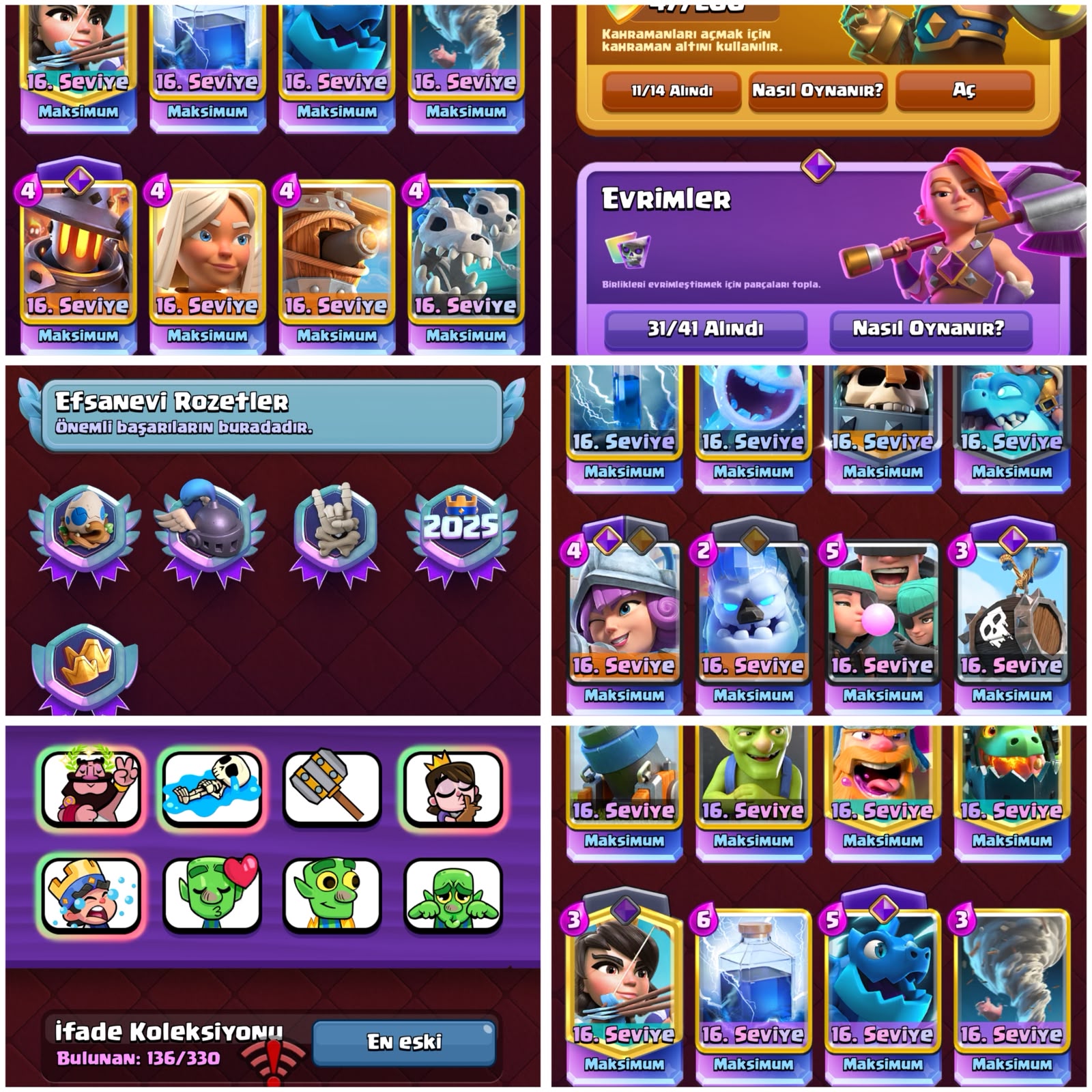 2066 SEVİYE⚡️CR | 52 MAX KART | 31 EVRİM !! — image 3