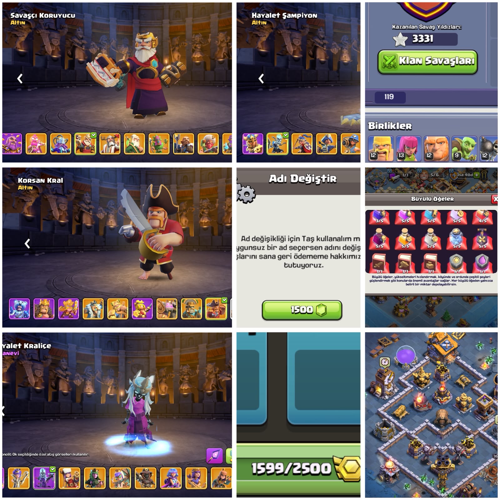 TH18⚡️COC | SAYISIZ KOSTÜM-ÖGE + 1599 MADALYA !! — image 2