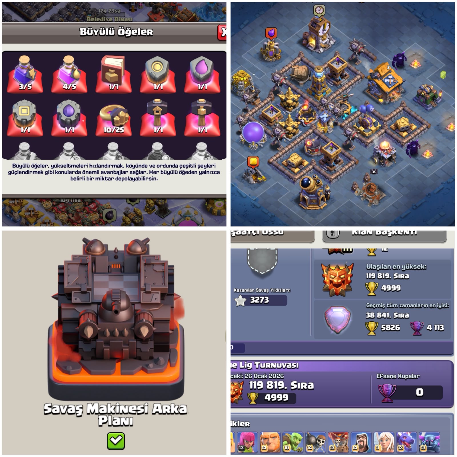 TH18⚡️COC | • TAMAMEN MAX + EFSANE LİG !! KAÇMAZ — image 3