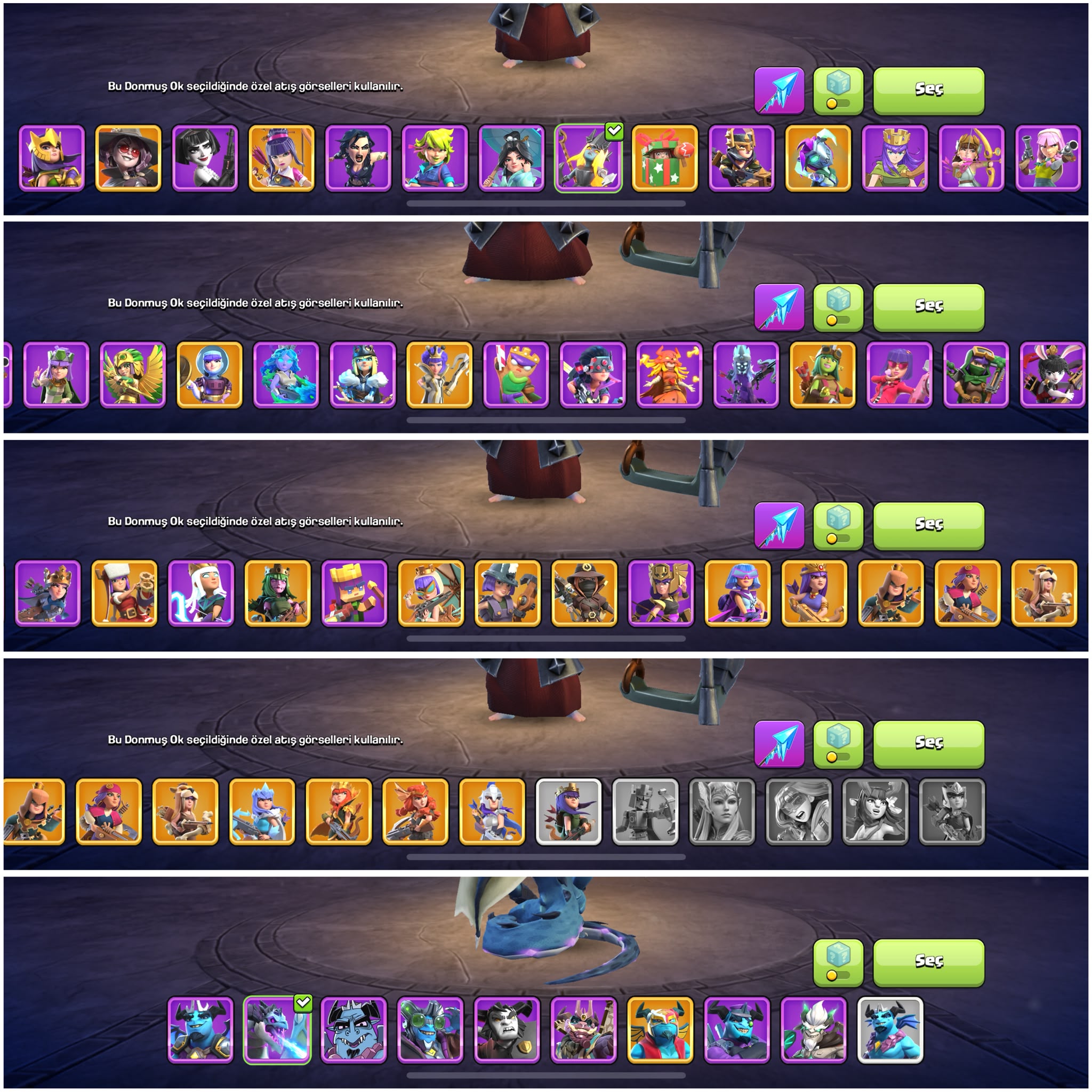 TH18⚡️COC | • 185 KOSTÜM 47 ARKAPLAN | FULL DOLU — image 4